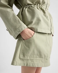 Old canvas miniskirt