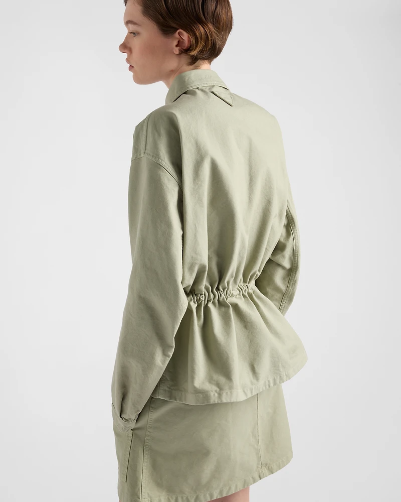 Old canvas miniskirt