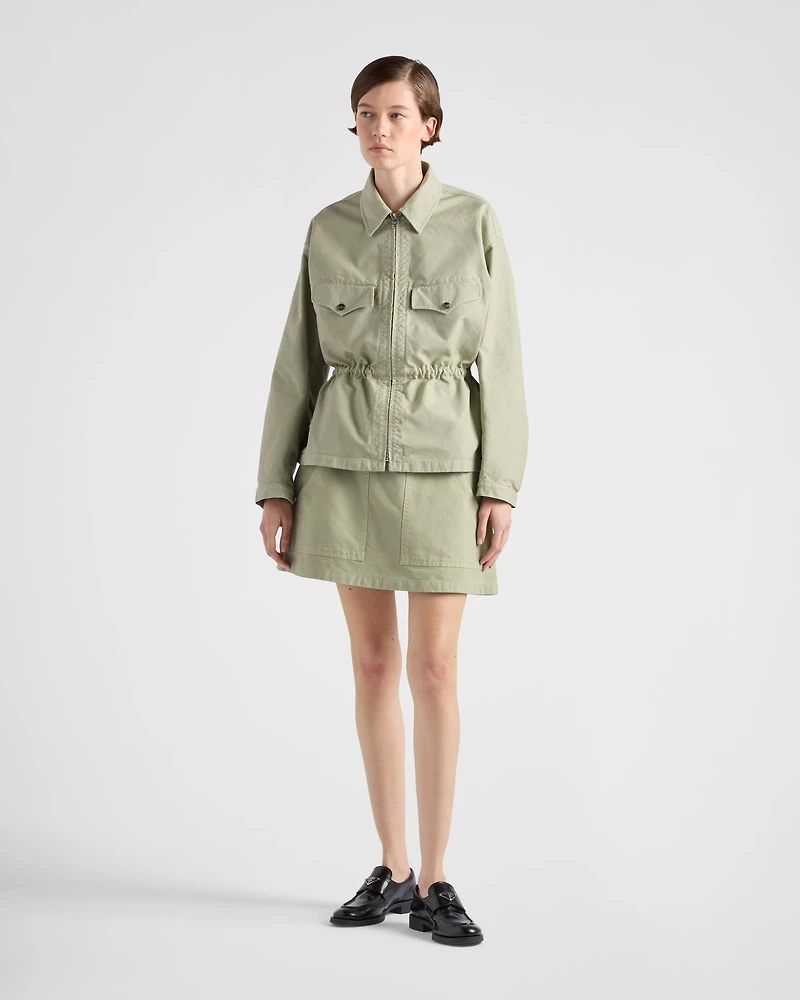 Old canvas miniskirt