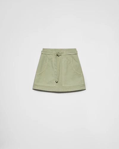 Old canvas miniskirt