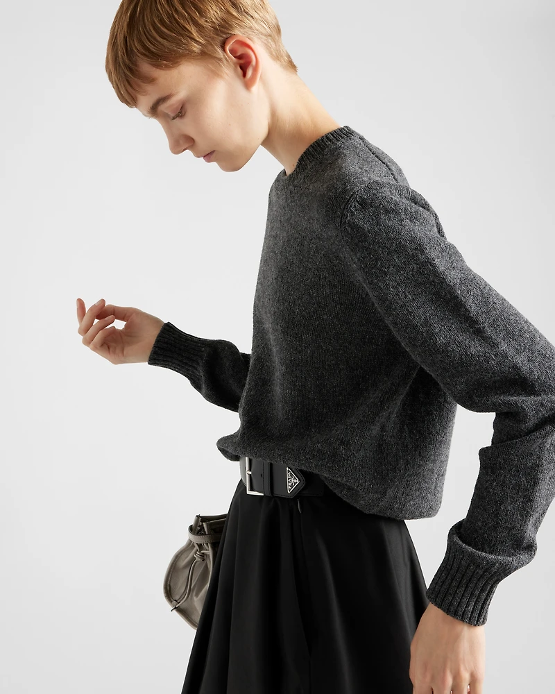 Chino circle midi-skirt