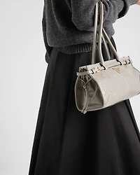 Chino circle midi-skirt