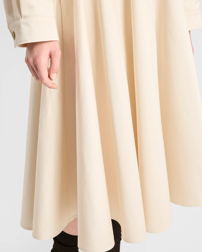 Chino midi-skirt