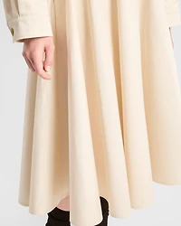 Chino midi-skirt