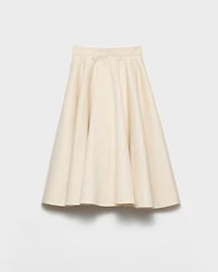 Chino midi-skirt