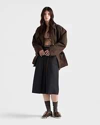 Kid mohair midi skirt