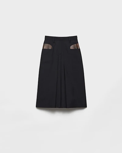 Kid mohair midi skirt