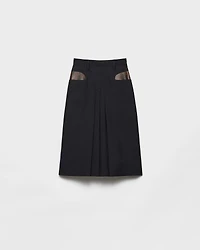 Kid mohair midi skirt