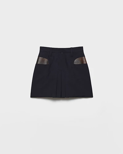 Kid mohair mini skirt
