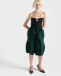 Shetland wool midi skirt