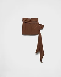 Crepe de chine miniskirt
