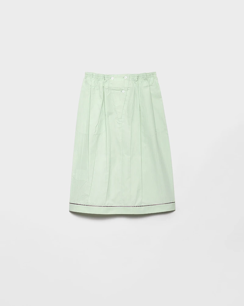 Cotton midi-skirt