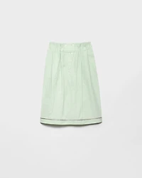 Cotton midi-skirt