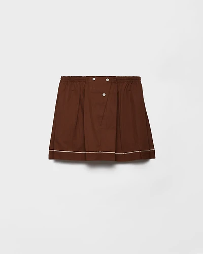 Cotton miniskirt