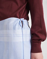 Checked cotton skirt