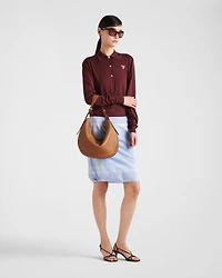 Checked cotton skirt