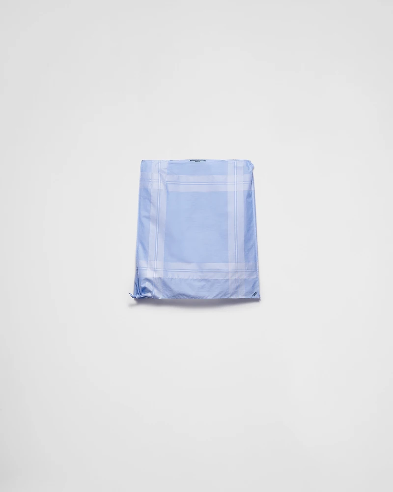 Checked cotton skirt