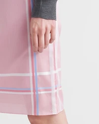 Checked cotton skirt
