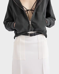 Compact sablé skirt
