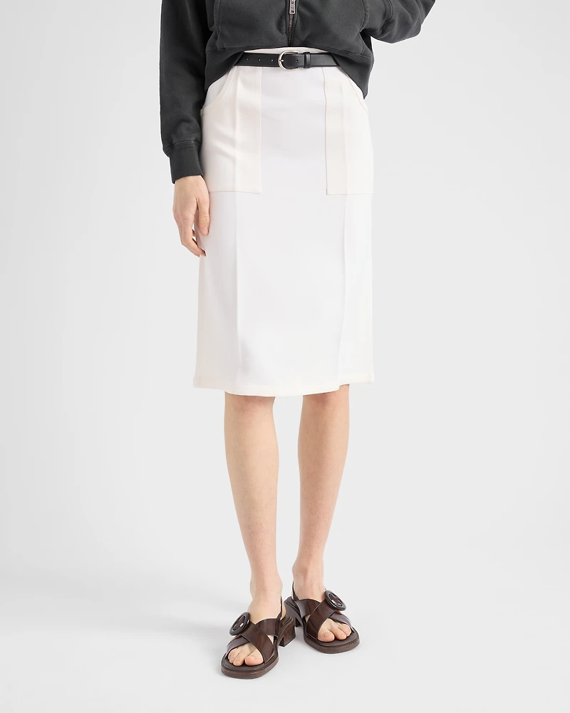 Compact sablé skirt