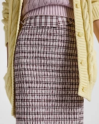 Checked cotton skirt