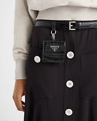 Sablé satin skirt
