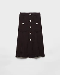 Sablé satin skirt