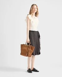 Printed chiffon wrap skirt