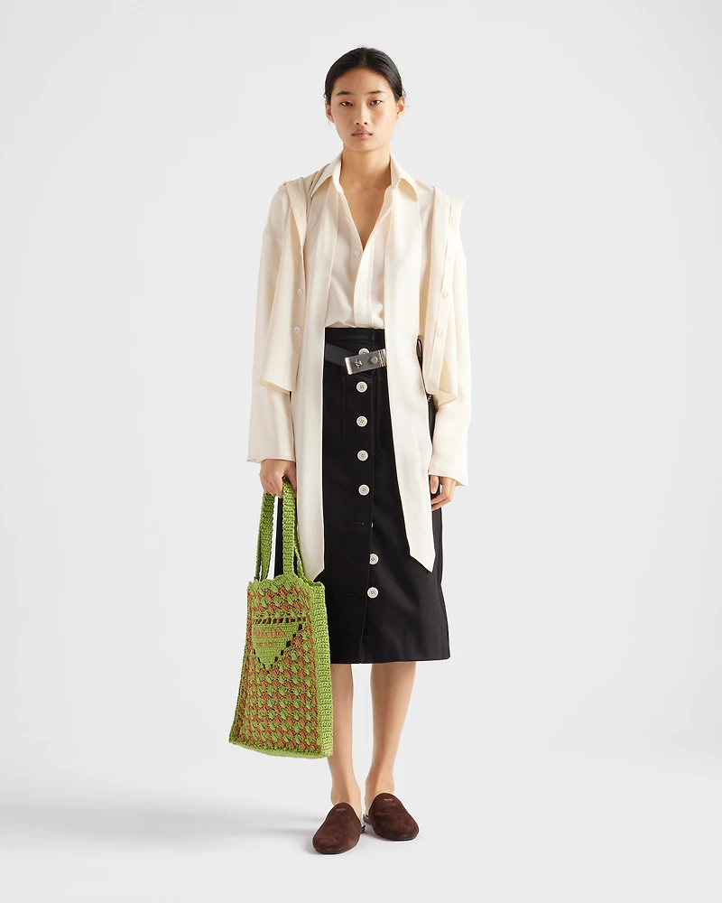 Cotton drill skirt