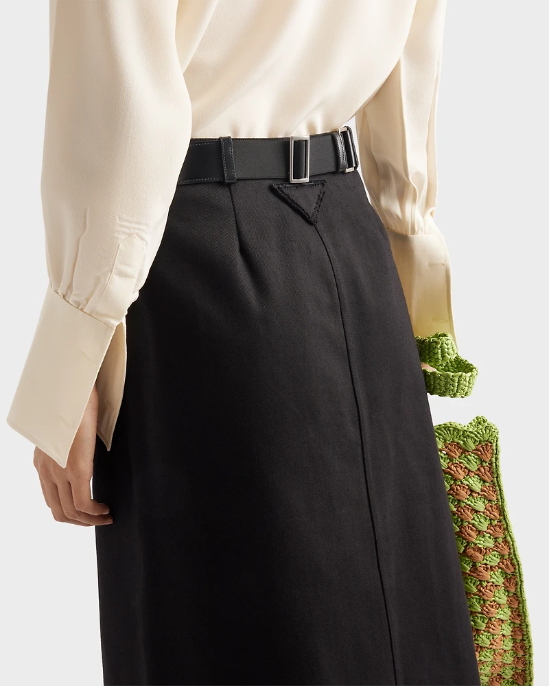 Cotton drill skirt