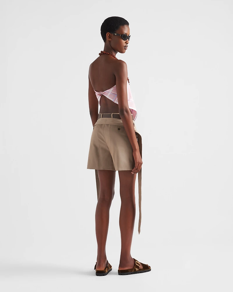 Cotton twill Bermudas