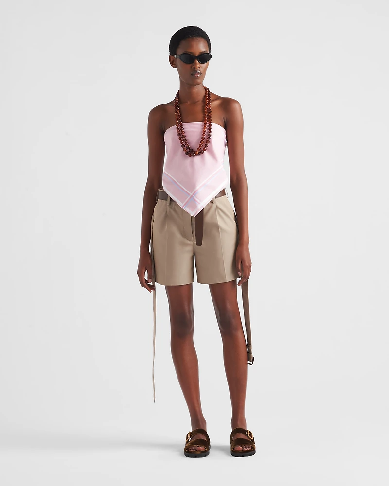 Cotton twill Bermudas