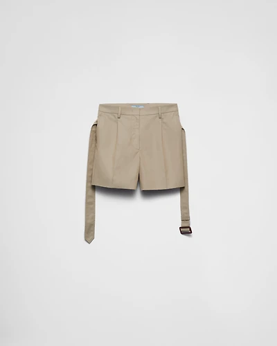 Cotton twill Bermudas