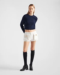Cotton crew-neck sweater