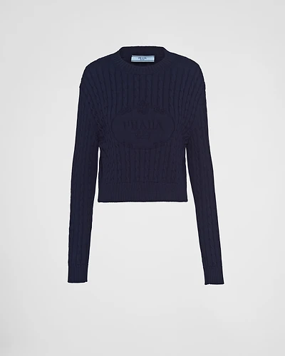 Cotton crew-neck sweater