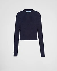 Cotton crew-neck sweater