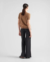 Wool, cashmere and lamé crew-neck sweater