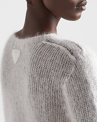 Mohair crew-neck sweater
