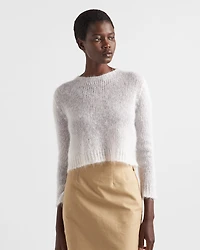 Mohair crew-neck sweater