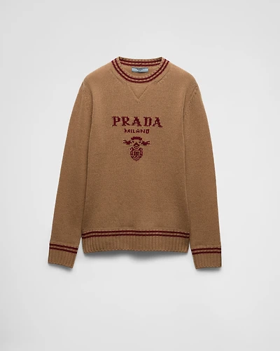 Wool and cashmere crew-neck sweater
