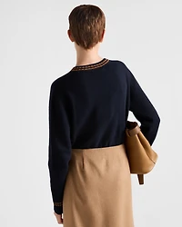 Wool and cashmere crew-neck sweater