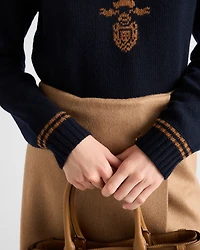 Wool and cashmere crew-neck sweater