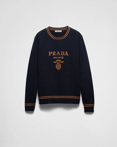 Wool and cashmere crew-neck sweater