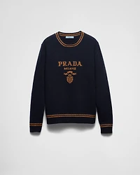 Wool and cashmere crew-neck sweater