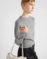 Ribbed knit Re-Cashmere sweater
