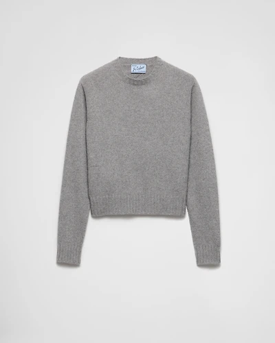 Ribbed knit Re-Cashmere sweater