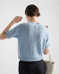 Cable-knit Re-Cashmere sweater