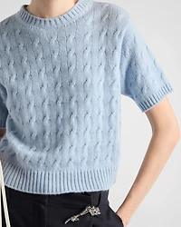 Cable-knit Re-Cashmere sweater