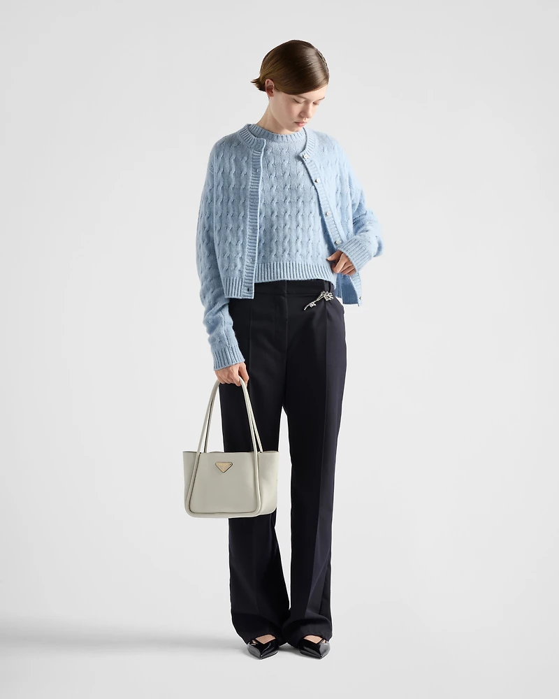 Cable-knit Re-Cashmere sweater