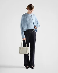Cable-knit Re-Cashmere sweater